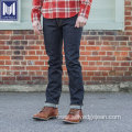 rope dyed blue selvedge super slim denim jeans